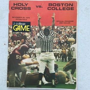 VTG Holy Cross Vs. Boston College 1975 Program